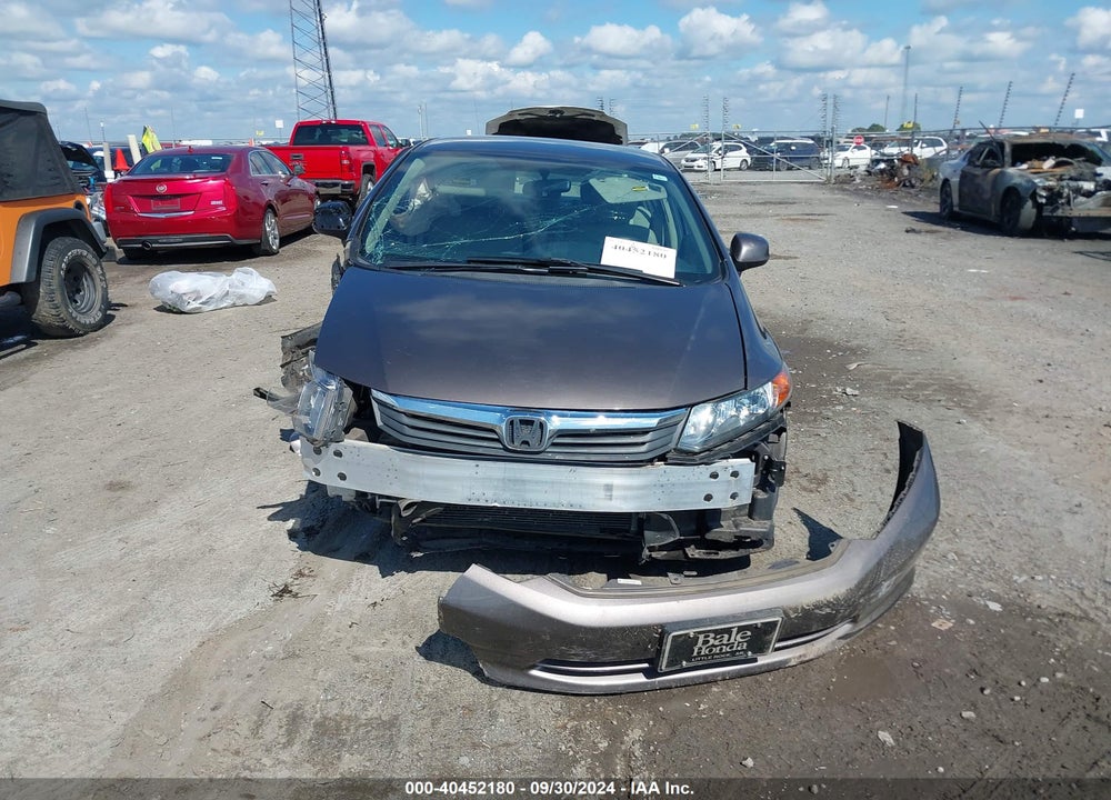2012 HONDA CIVIC LX VIN: 2HGFB2F56CH605497