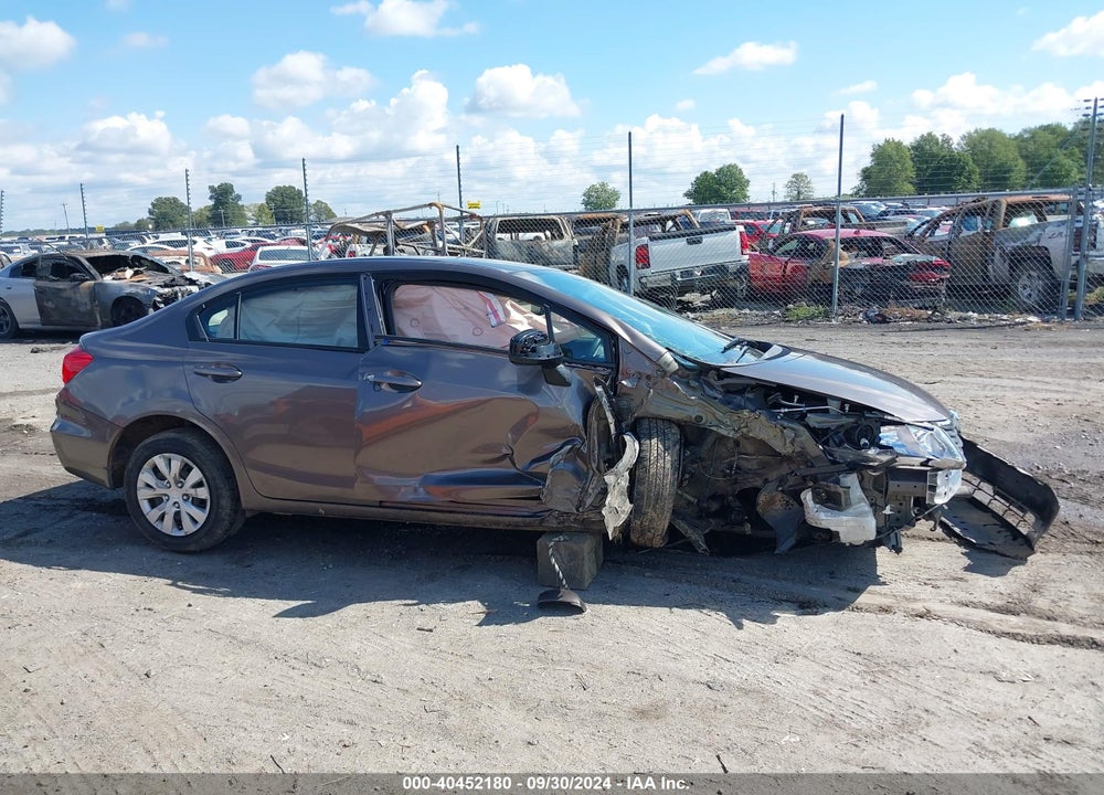 2012 HONDA CIVIC LX VIN: 2HGFB2F56CH605497