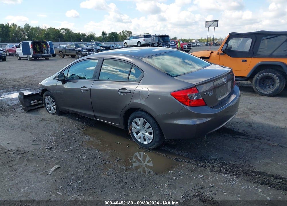 2012 HONDA CIVIC LX VIN: 2HGFB2F56CH605497