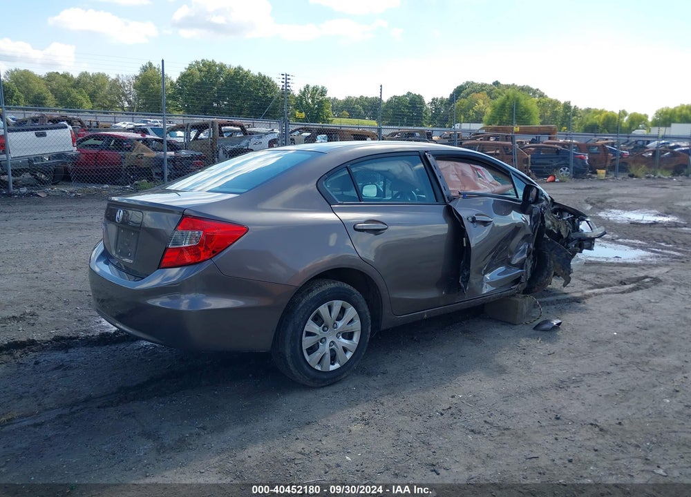 2012 HONDA CIVIC LX VIN: 2HGFB2F56CH605497