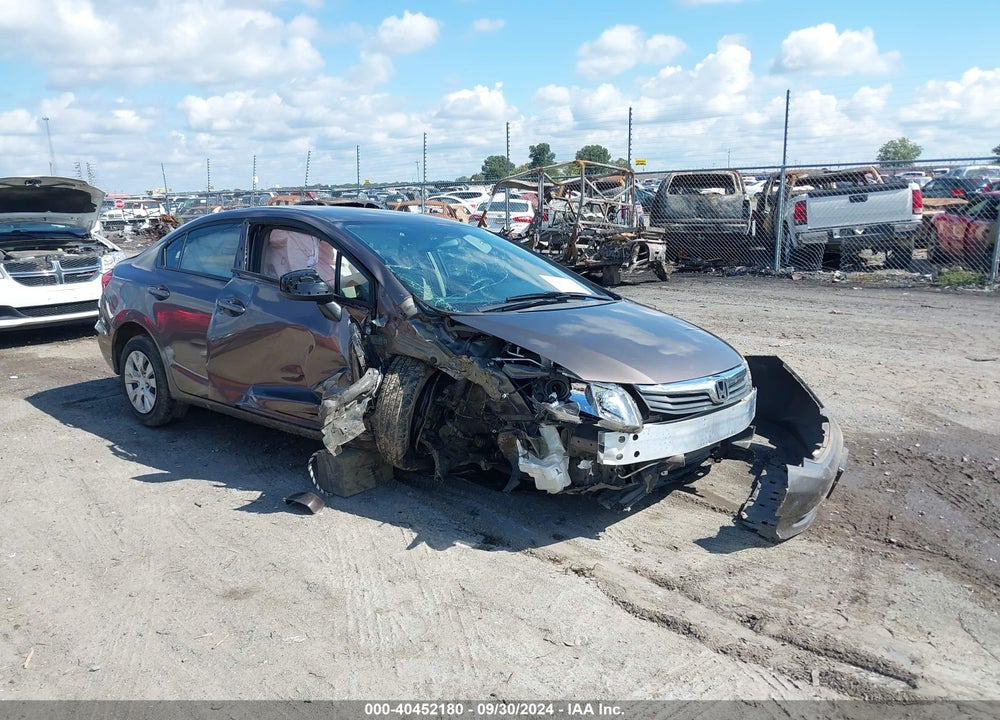2012 HONDA CIVIC LX VIN: 2HGFB2F56CH605497