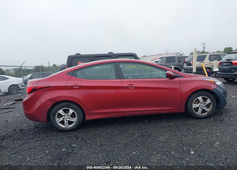 2014 HYUNDAI ELANTRA SE VIN: 5NPDH4AE9EH490170