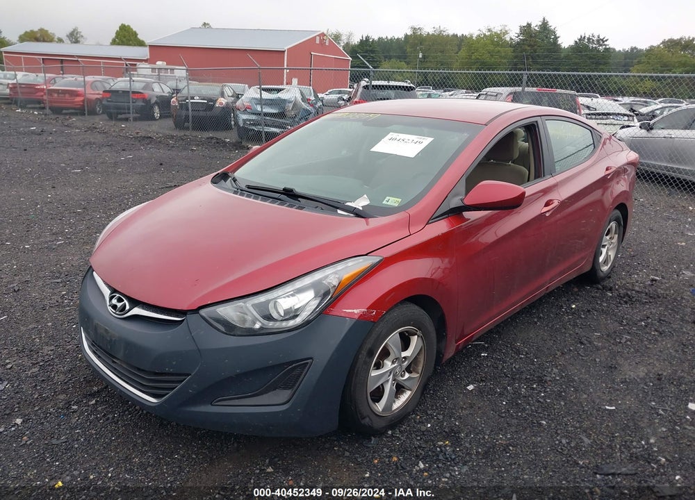 2014 HYUNDAI ELANTRA SE VIN: 5NPDH4AE9EH490170