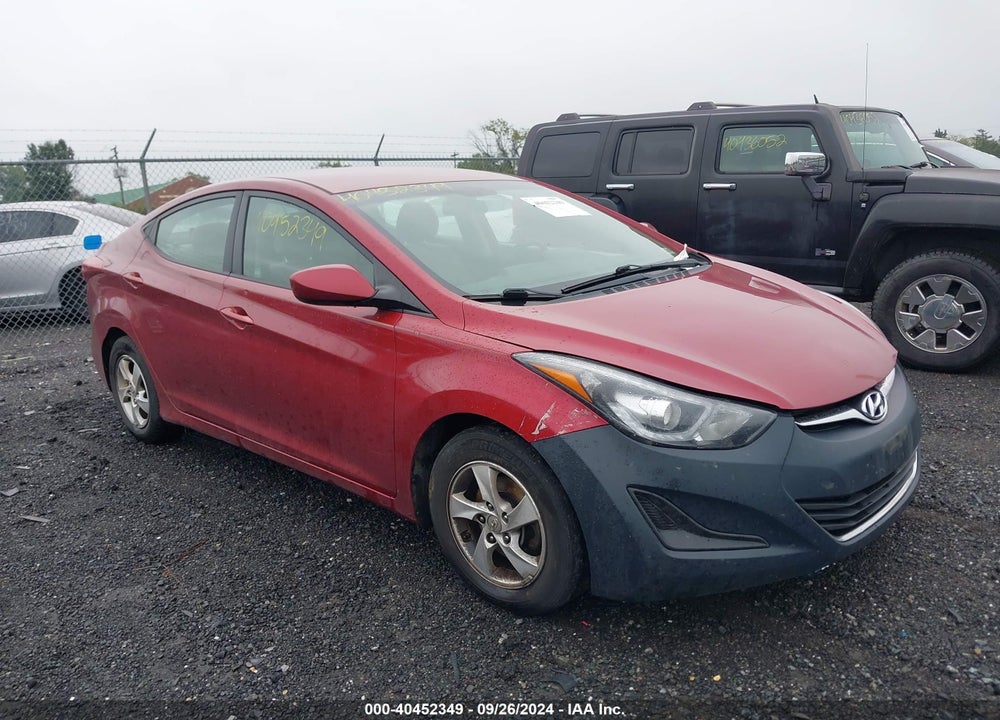 2014 HYUNDAI ELANTRA SE VIN: 5NPDH4AE9EH490170