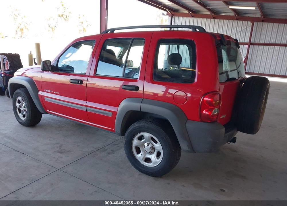 2002 JEEP LIBERTY SPORT VIN: 1J4GK48K02W172108