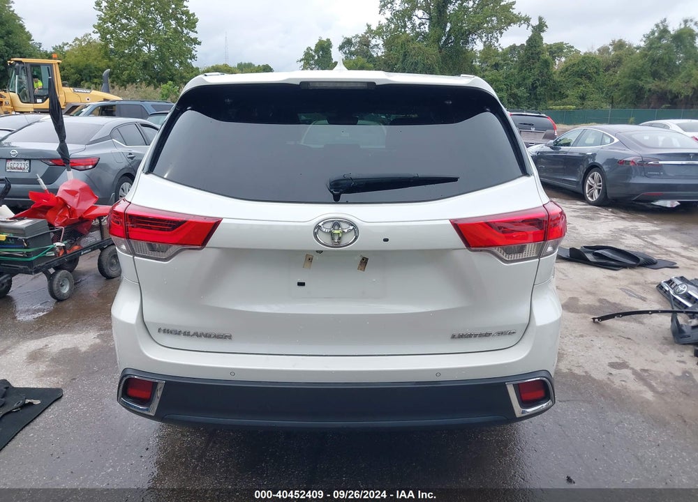 2017 TOYOTA HIGHLANDER LIMITED VIN: 5TDDZRFH6HS383329