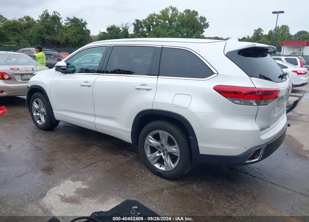 2017 TOYOTA HIGHLANDER LIMITED VIN: 5TDDZRFH6HS383329