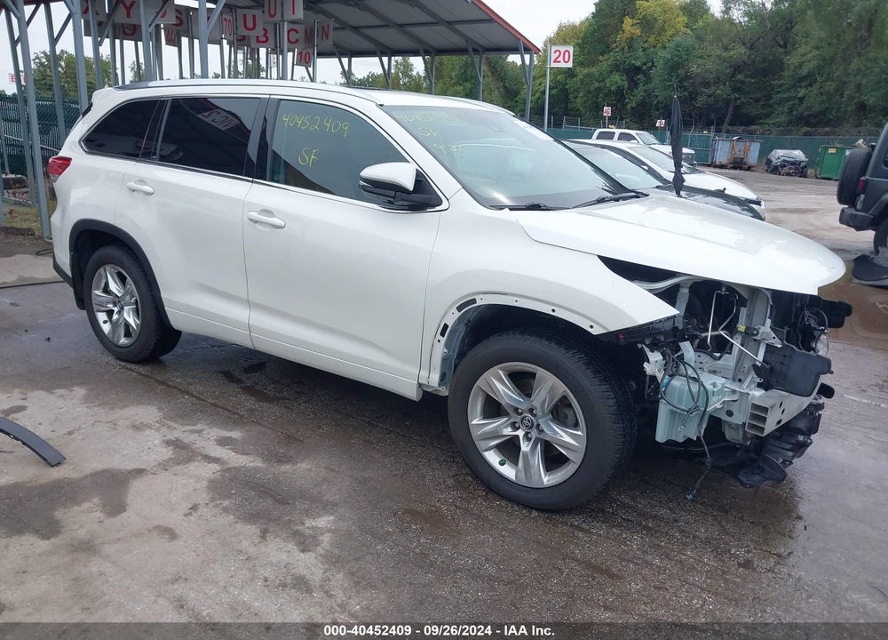 2017 TOYOTA HIGHLANDER LIMITED VIN: 5TDDZRFH6HS383329