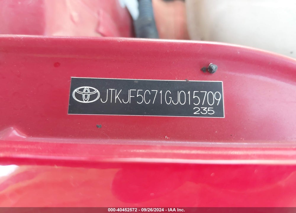 2016 SCION TC VIN: JTKJF5C71GJ015709