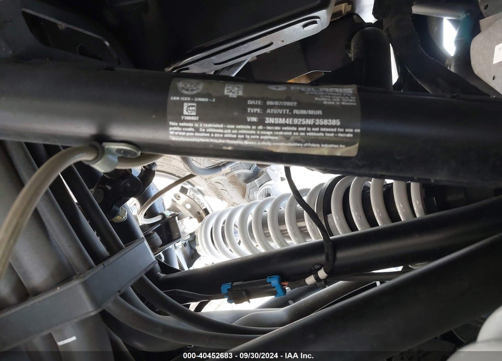 2022 POLARIS RZR PRO XP 4 SPORT VIN: 3NSM4E925NF358385