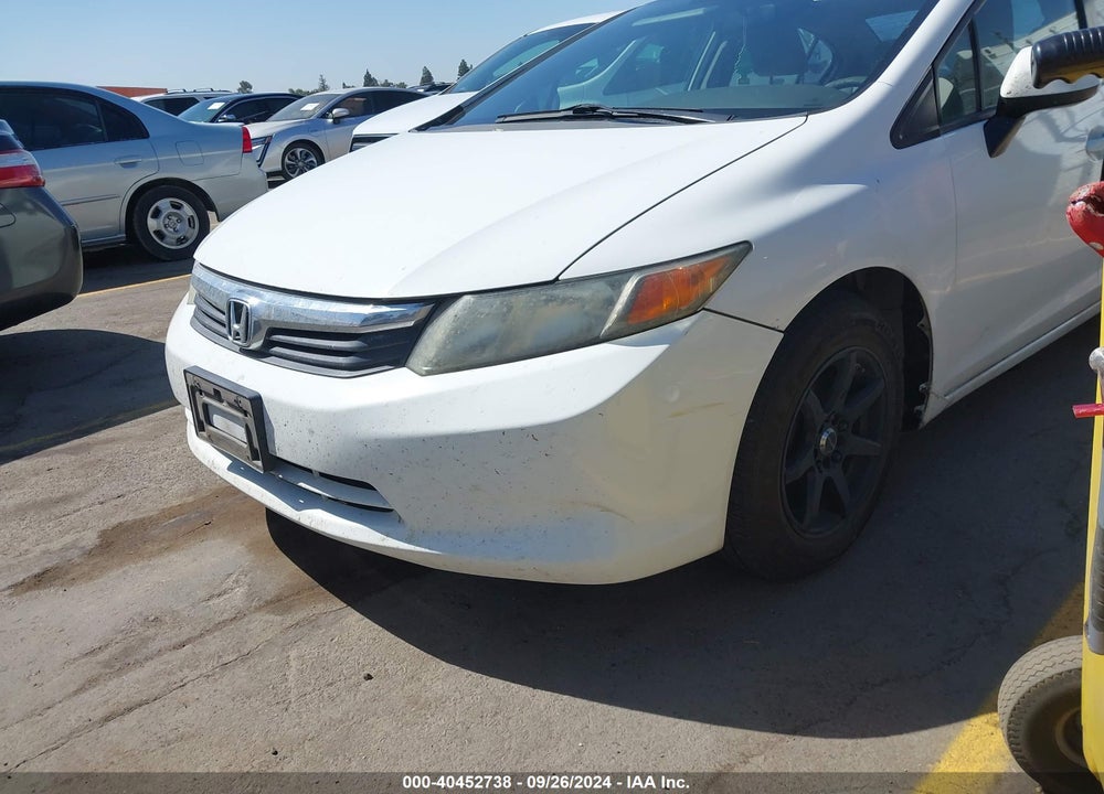 2012 HONDA CIVIC LX VIN: 2HGFB2F50CH589345