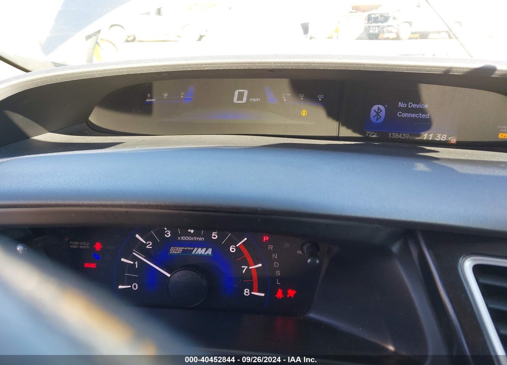 2013 HONDA CIVIC HYBRID VIN: 19XFB4F35DE202441