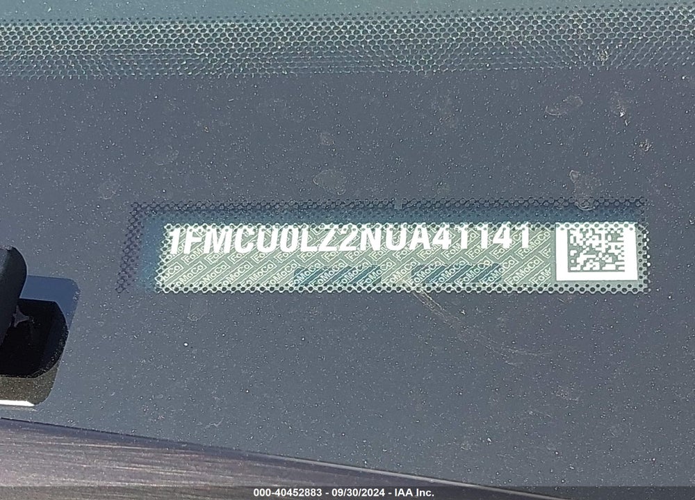 2022 FORD ESCAPE TITANIUM PLUG-IN HYBRID VIN: 1FMCU0LZ2NUA41141