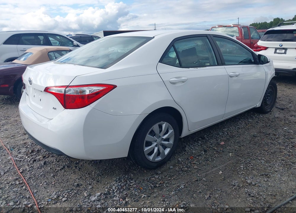 2016 TOYOTA COROLLA LE VIN: 5YFBURHE5GP390594