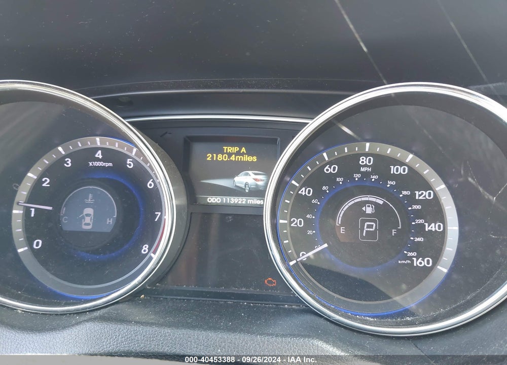 2014 HYUNDAI SONATA SE 2.0T VIN: 5NPEC4AB7EH815603