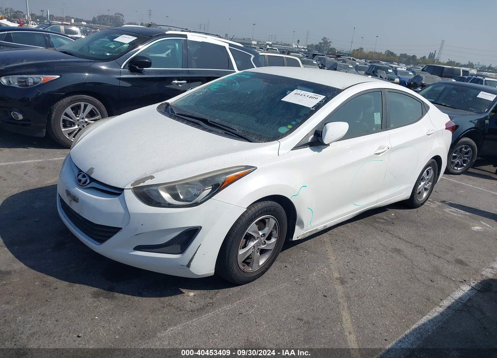 2014 HYUNDAI ELANTRA SE VIN: 5NPDH4AE8EH506388