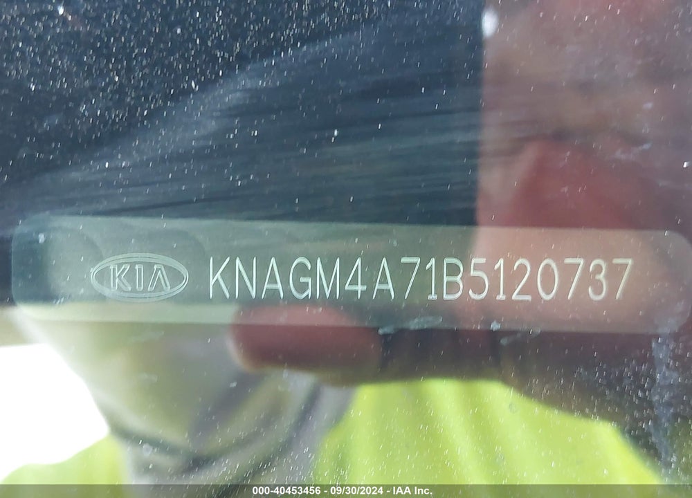 2011 KIA OPTIMA LX VIN: KNAGM4A71B5120737