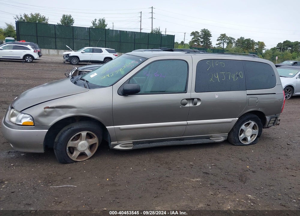 2002 NISSAN QUEST SE VIN: 4N2ZN16T32D806018