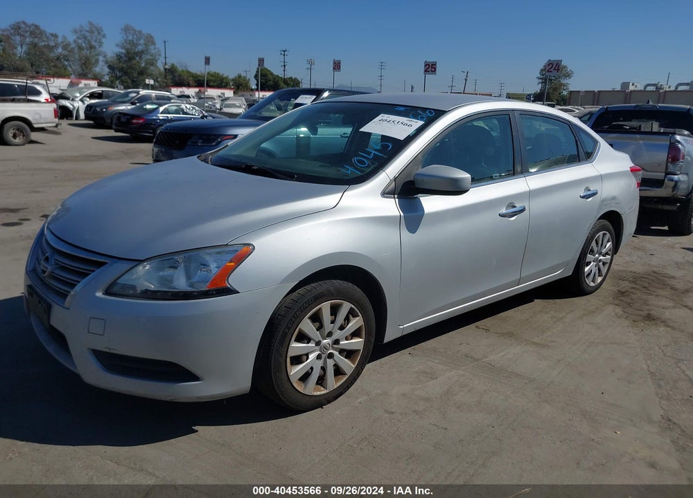 2014 NISSAN SENTRA SV VIN: 1N4AB7AP7EN855152