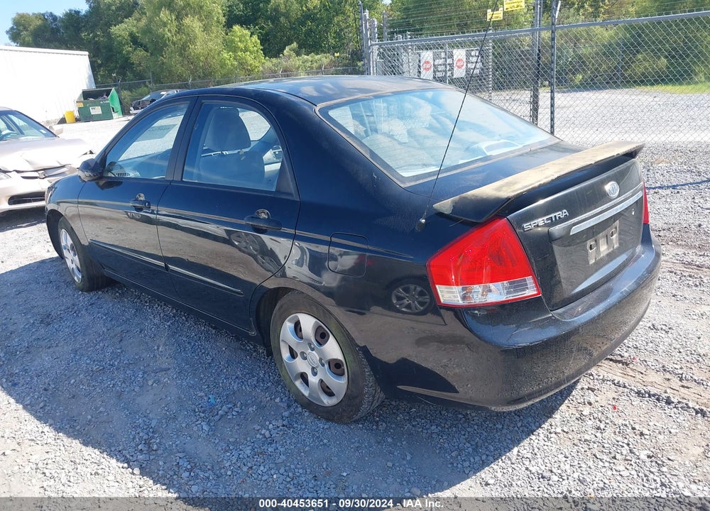 2008 KIA SPECTRA EX VIN: KNAFE121585511142