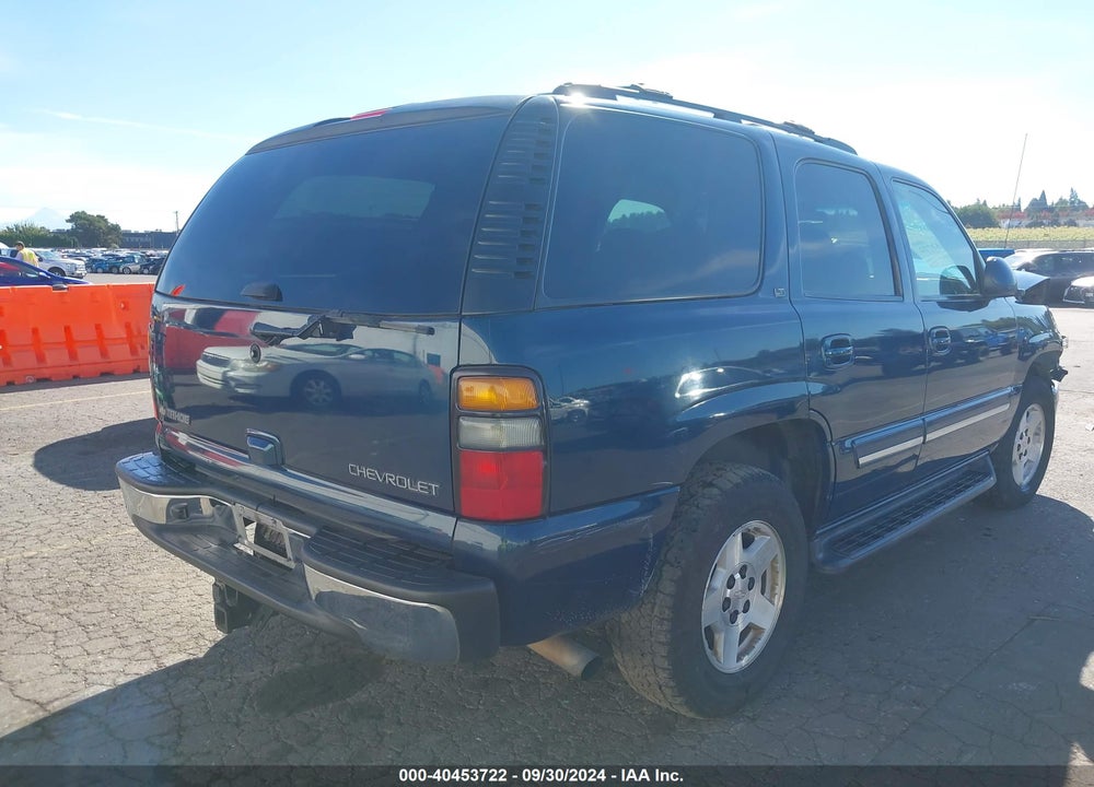 2005 CHEVROLET TAHOE LT VIN: 1GNEK13T85J262918