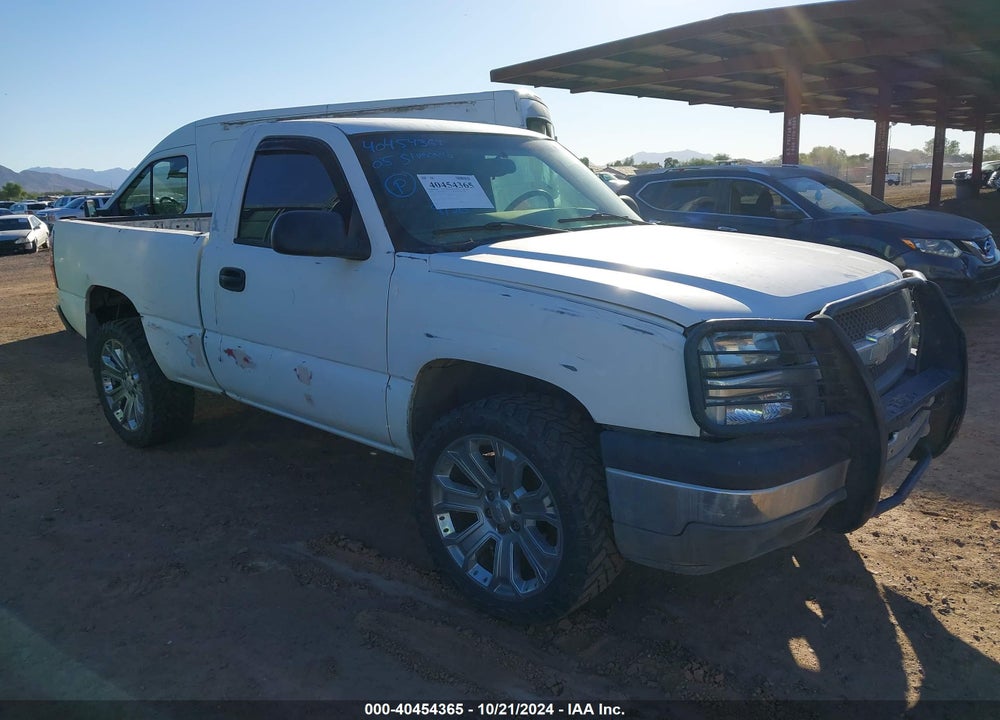 2005 CHEVROLET SILVERADO 1500 WORK TRUCK VIN: 1GCEC14V65Z357257
