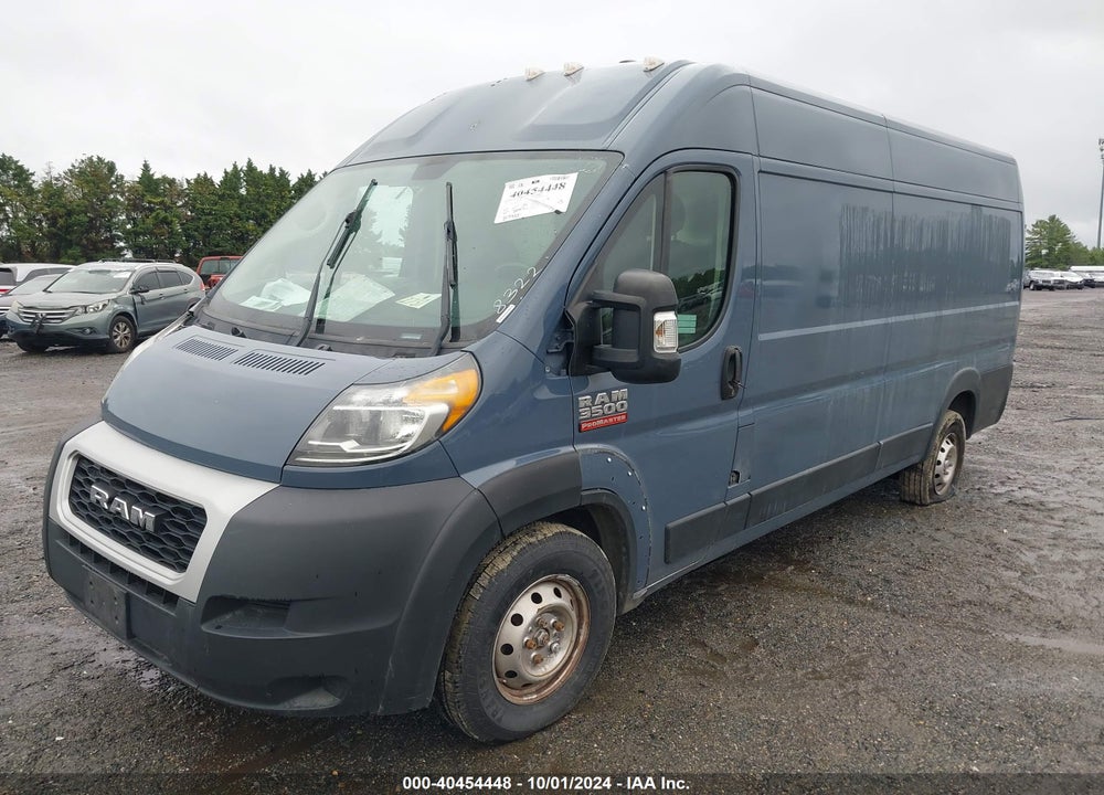 2019 RAM PROMASTER 3500 CARGO VAN HIGH ROOF 159 WB EXT VIN: 3C6URVJG2KE558322