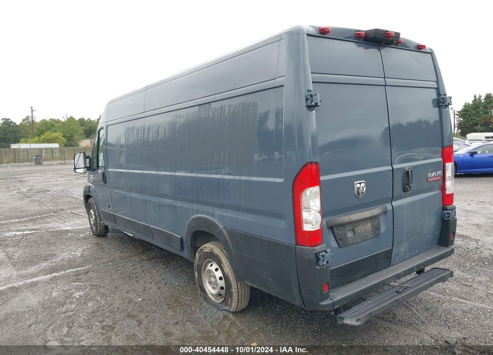 2019 RAM PROMASTER 3500 CARGO VAN HIGH ROOF 159 WB EXT VIN: 3C6URVJG2KE558322