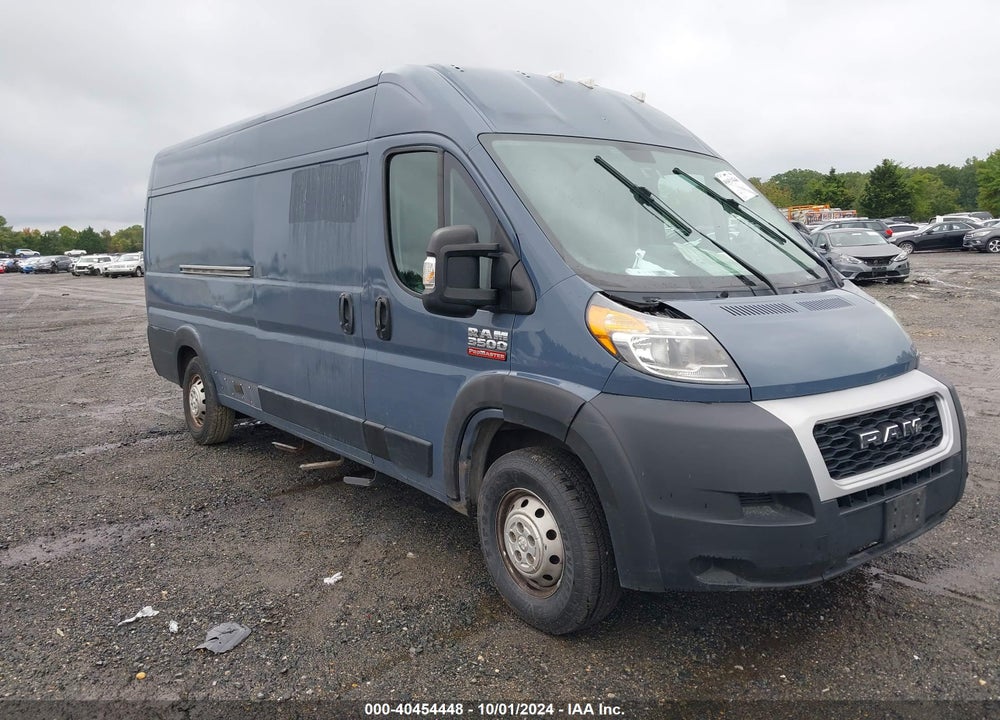 2019 RAM PROMASTER 3500 CARGO VAN HIGH ROOF 159 WB EXT VIN: 3C6URVJG2KE558322