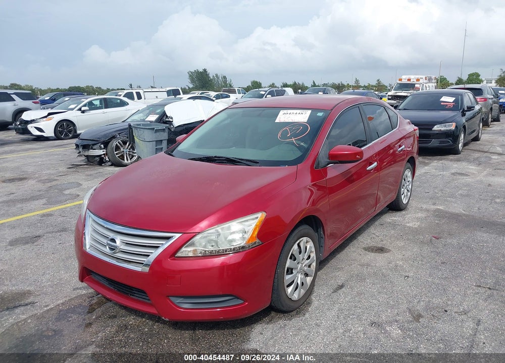 2014 NISSAN SENTRA SV VIN: 3N1AB7AP7EL642019