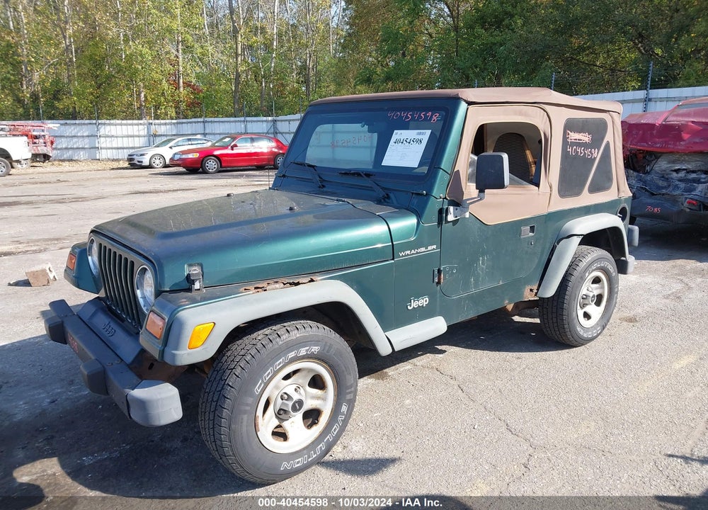 2000 JEEP WRANGLER SE VIN: 1J4FA29PXYP724455