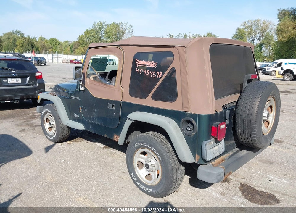 2000 JEEP WRANGLER SE VIN: 1J4FA29PXYP724455