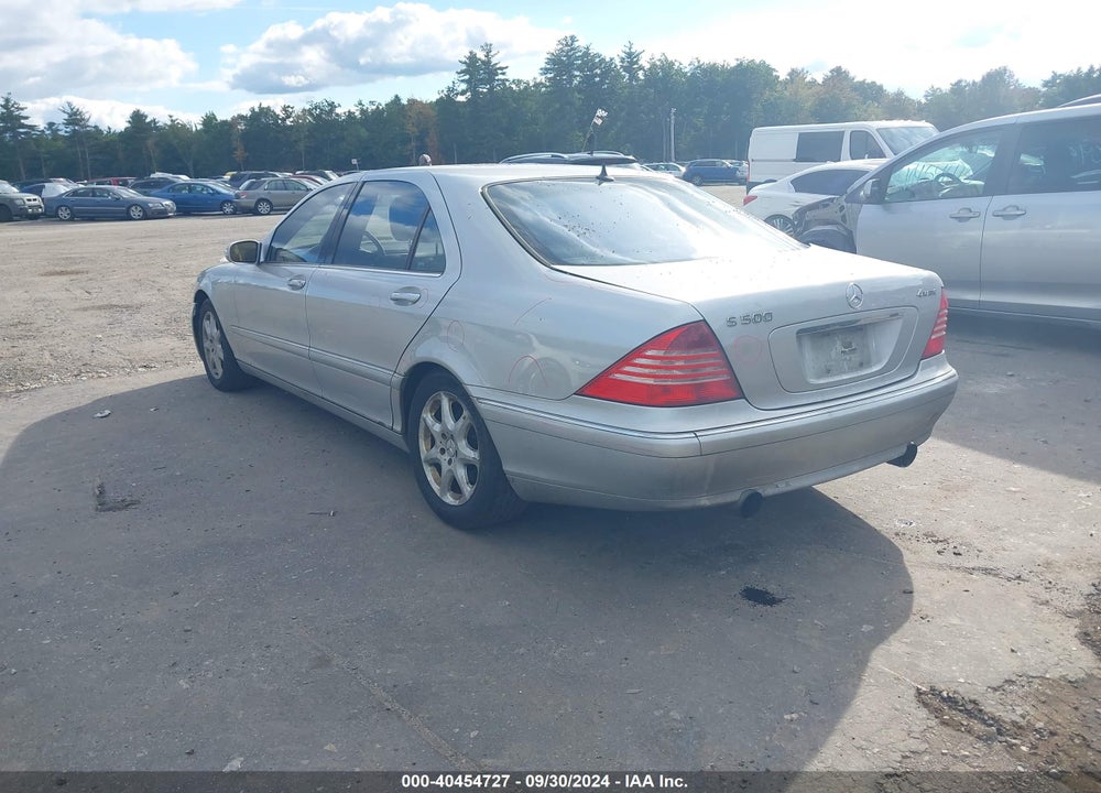 2003 MERCEDES-BENZ S 500 VIN: WDBNG84J63A352080