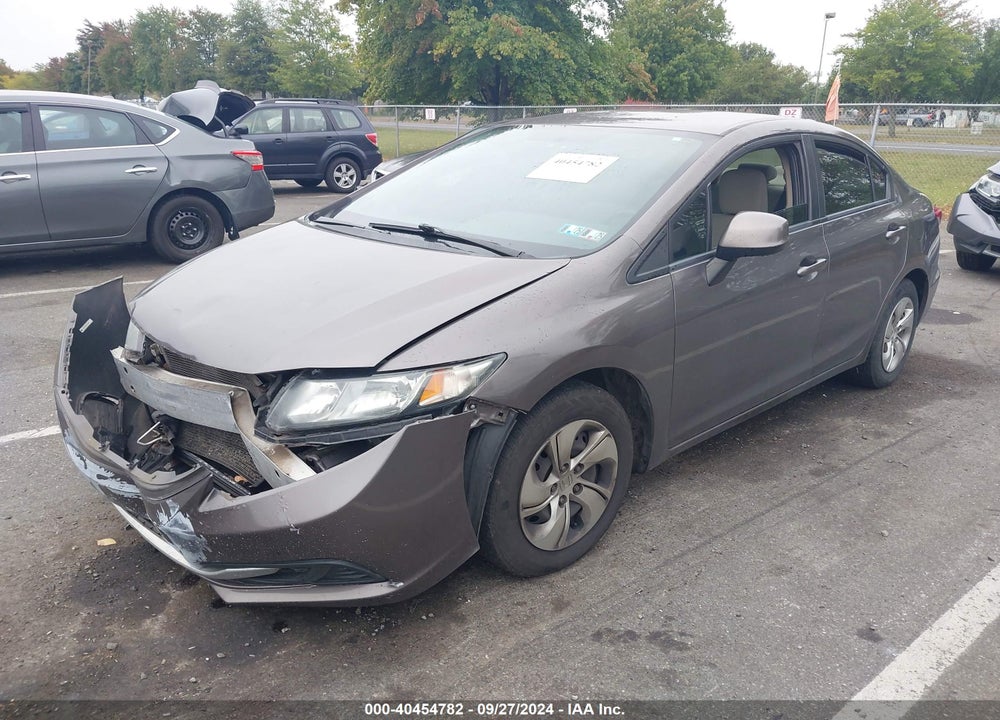 2013 HONDA CIVIC LX VIN: 19XFB2F58DE201063
