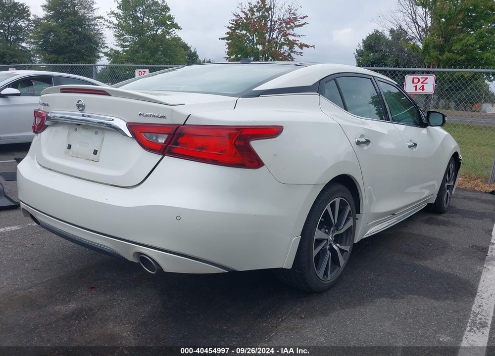 2016 NISSAN MAXIMA 3.5 PLATINUM VIN: 1N4AA6AP2GC405551