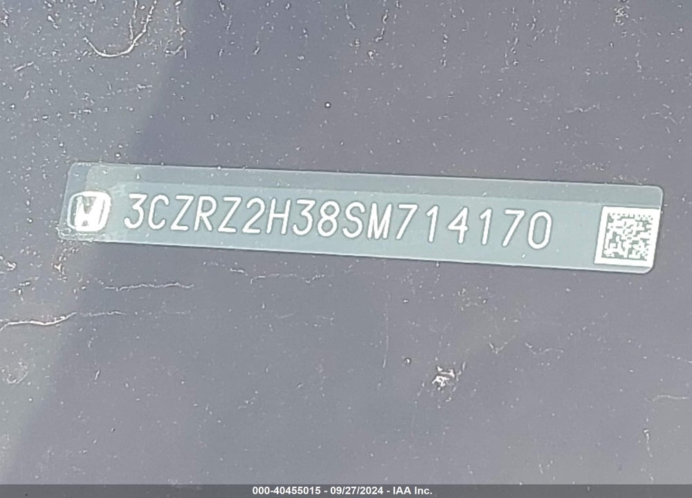 2025 HONDA HR-V AWD LX VIN: 3CZRZ2H38SM714170