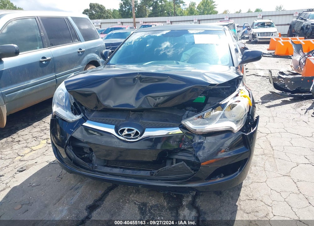 2014 HYUNDAI VELOSTER BASE W/BLACK VIN: KMHTC6AD6EU211319