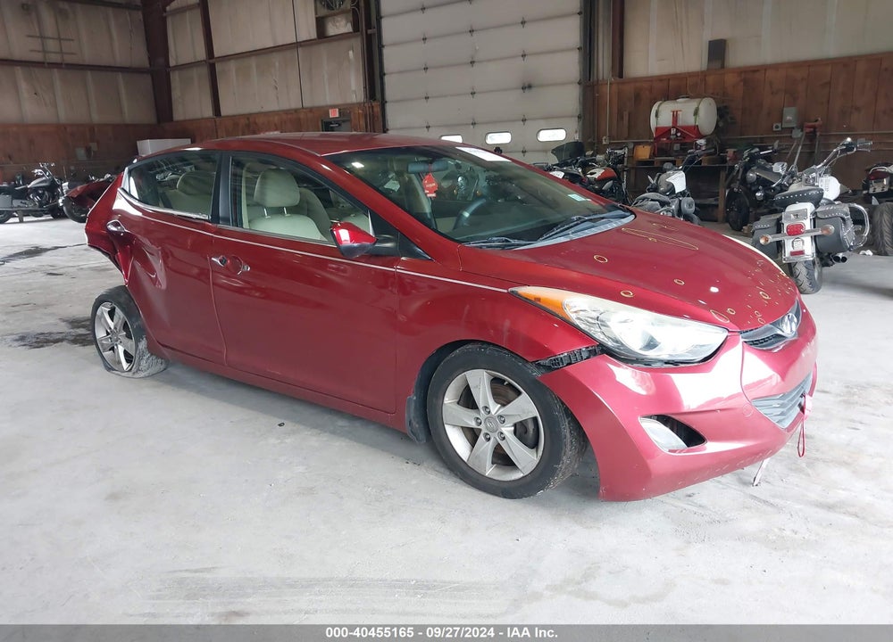 2013 HYUNDAI ELANTRA GLS VIN: 5NPDH4AE6DH312103