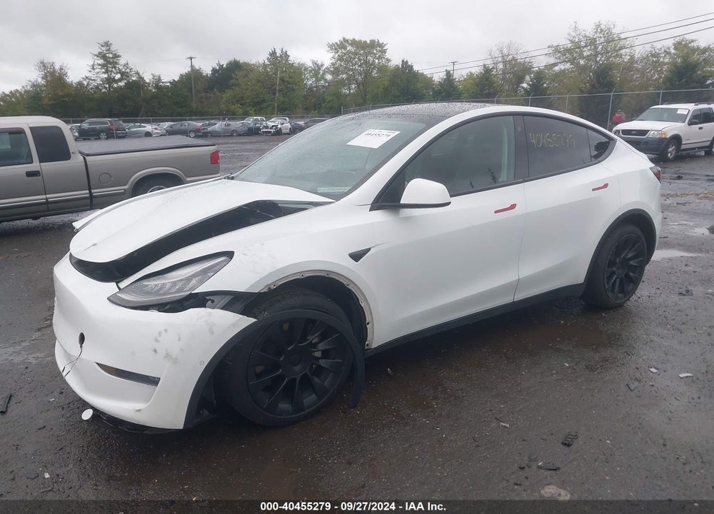 2021 TESLA MODEL Y LONG RANGE DUAL MOTOR ALL-WHEEL DRIVE VIN: 5YJYGDEEXMF076973