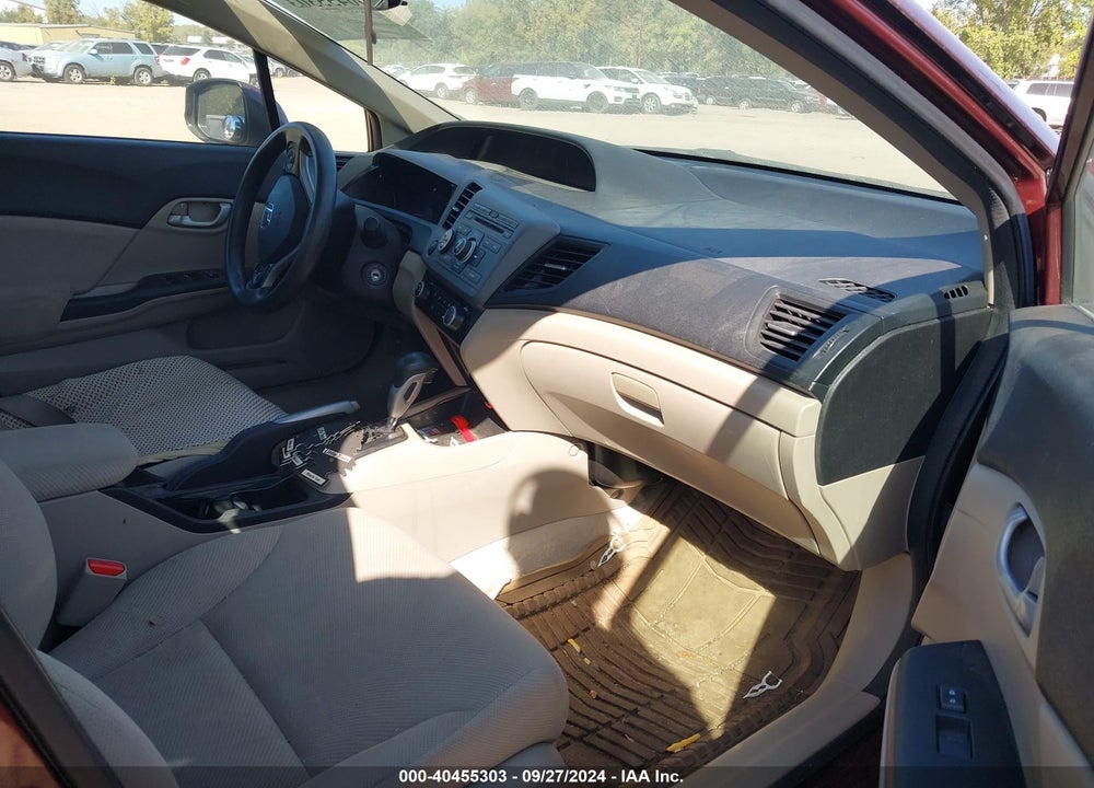 2012 HONDA CIVIC LX VIN: 19XFB2F5XCE070717