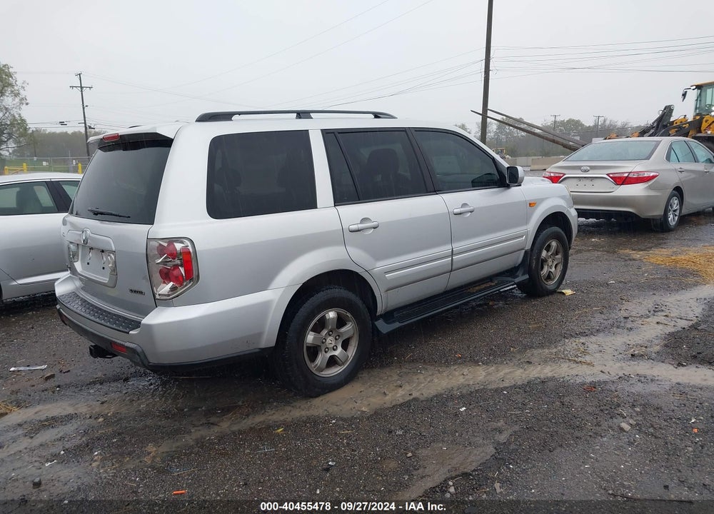 2008 HONDA PILOT EX-L VIN: 5FNYF18608B056260