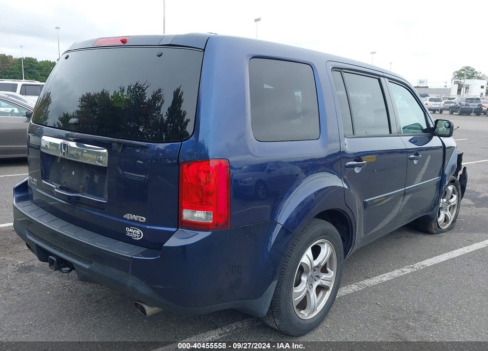 2013 HONDA PILOT EX VIN: 5FNYF4H49DB007293