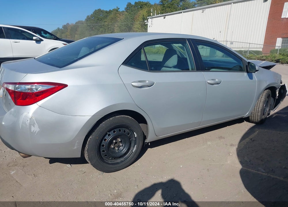 2016 TOYOTA COROLLA LE VIN: 2T1BURHE7GC534582