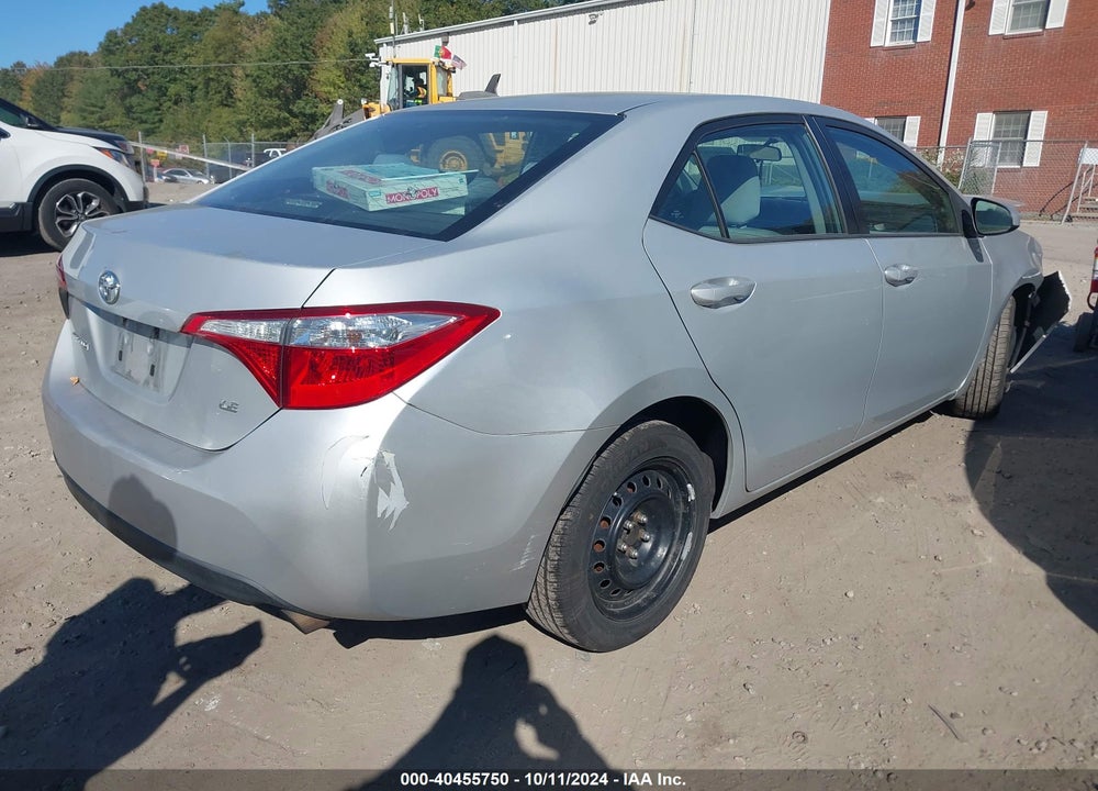 2016 TOYOTA COROLLA LE VIN: 2T1BURHE7GC534582