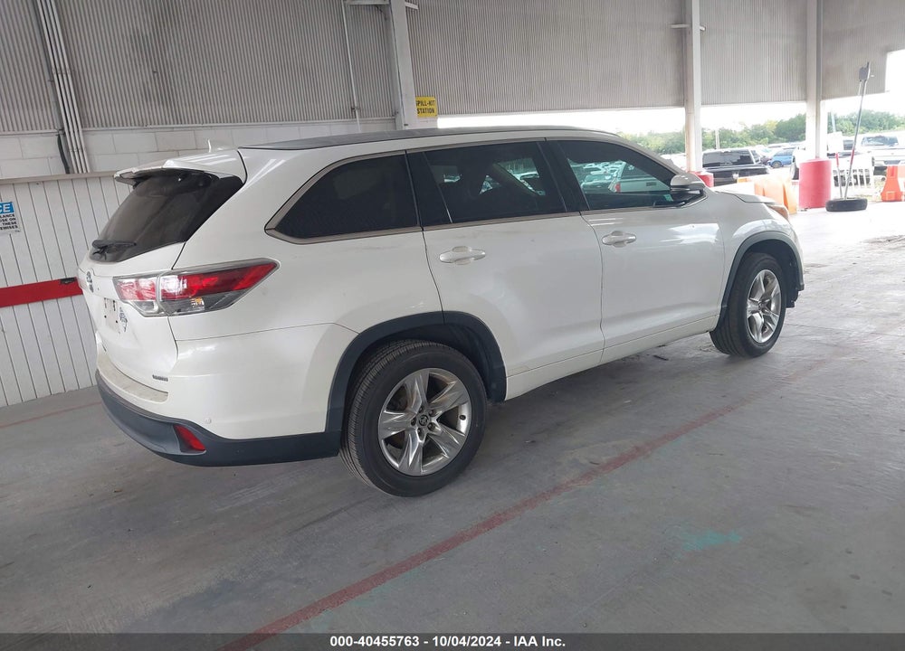 2016 TOYOTA HIGHLANDER LIMITED V6 VIN: 5TDYKRFH4GS126772