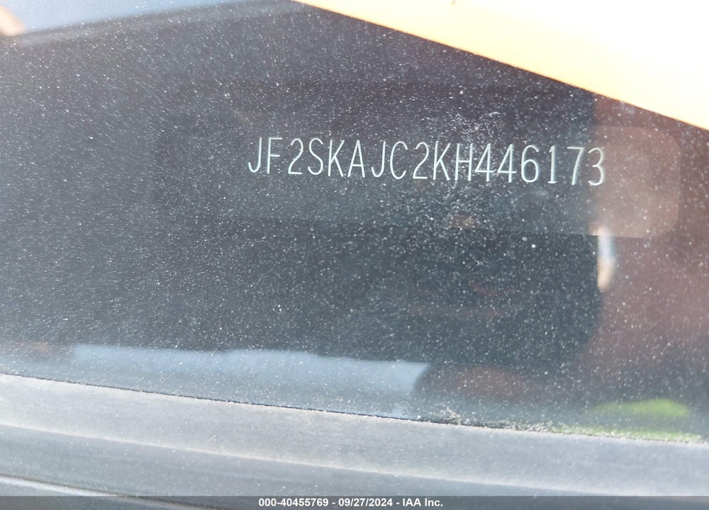 2019 SUBARU FORESTER SPORT VIN: JF2SKAJC2KH446173