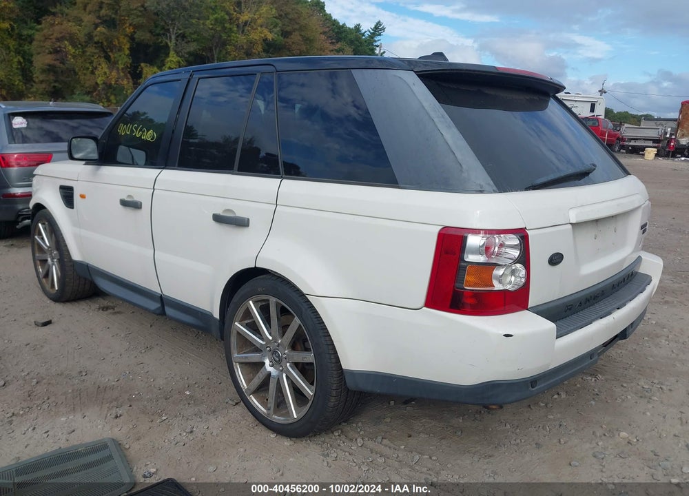 2008 LAND ROVER RANGE ROVER SPORT HSE VIN: SALSK25438A178686
