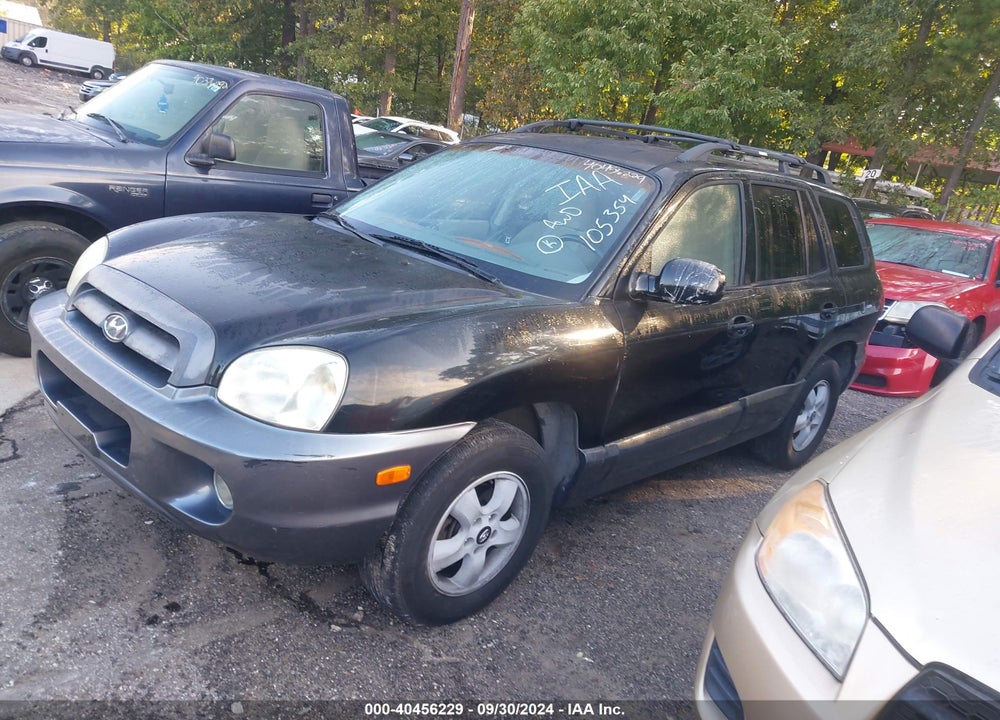 2006 HYUNDAI SANTA FE GLS VIN: KM8SC73D46U105354