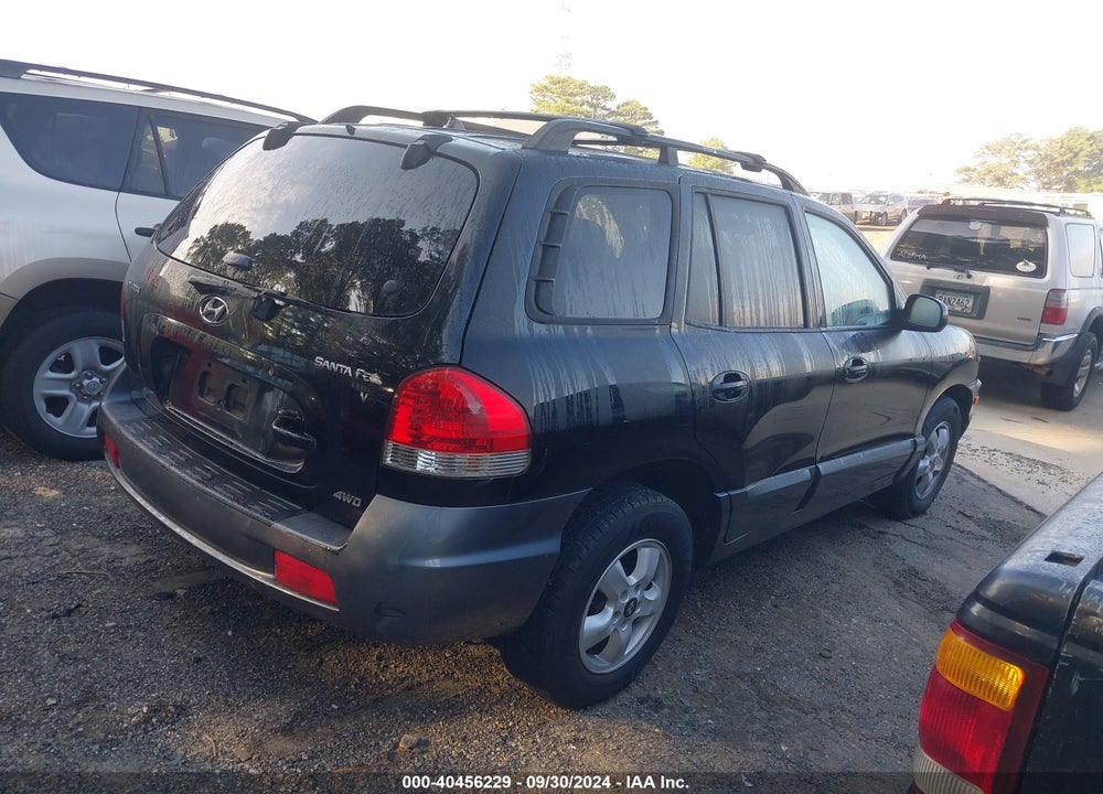 2006 HYUNDAI SANTA FE GLS VIN: KM8SC73D46U105354