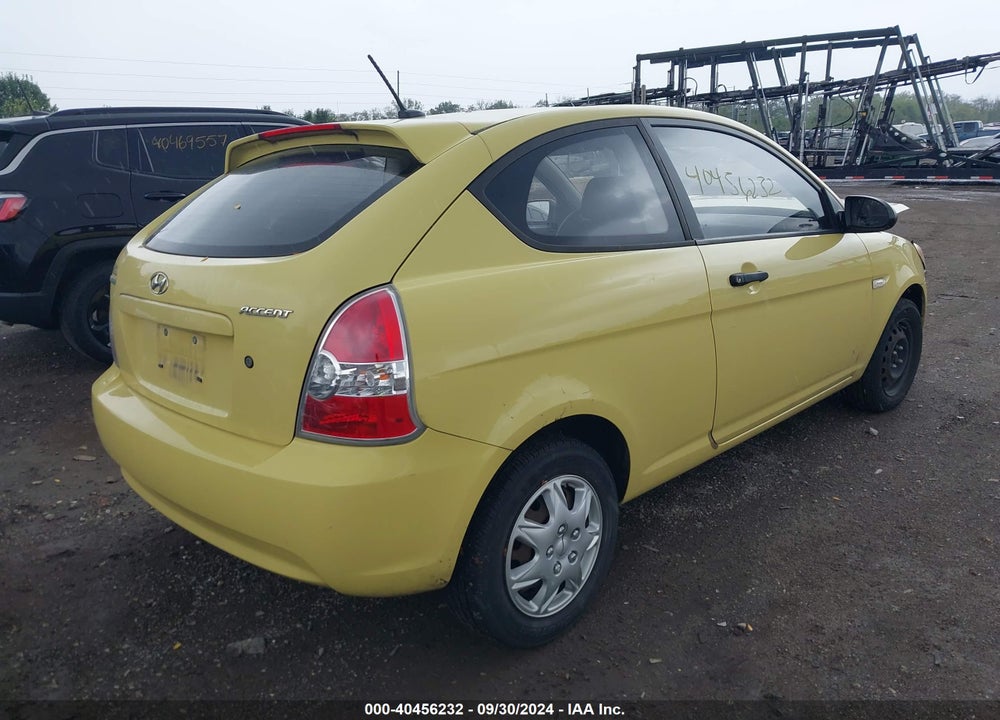 2009 HYUNDAI ACCENT GS VIN: KMHCM36CX9U112178